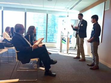 Student Start-ups Visit Preston City Bank Office in New York City