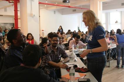 Staff Led Team Dynamics Session at Student Tech Retreat